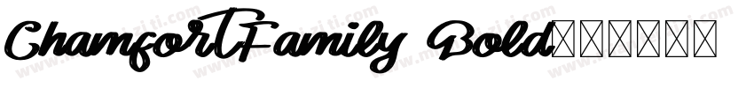 ChamfortFamily Bold字体转换